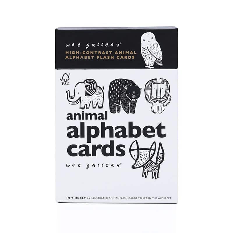Wee Gallery Laminated Animal Alphabet Flash Cards by Wee Gallery