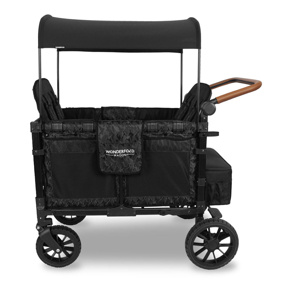 wonderfold wagon stroller in elite black