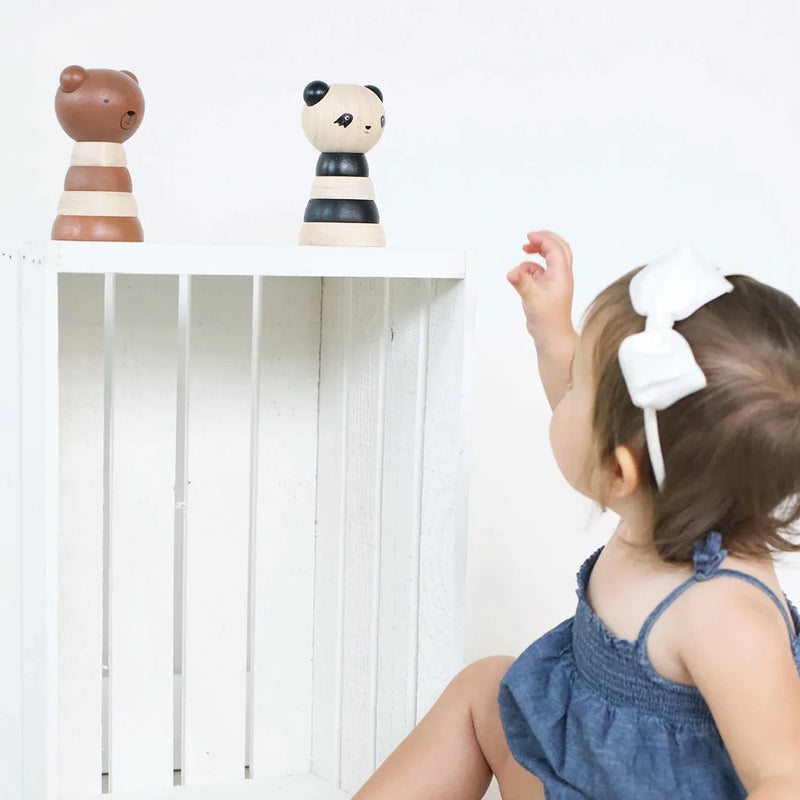 Wee Gallery Panda Wooden Stacker Children&