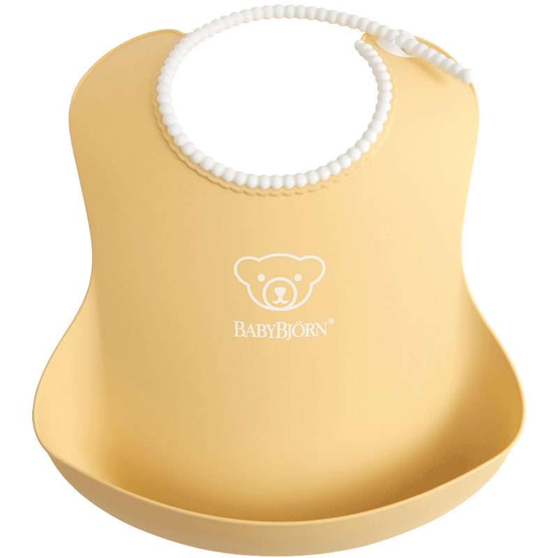 BabyBjorn Best Baby Bibs in Yellow, BPA-free and comfortable for infant feeding